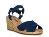 Womens navy wedge sandals sale