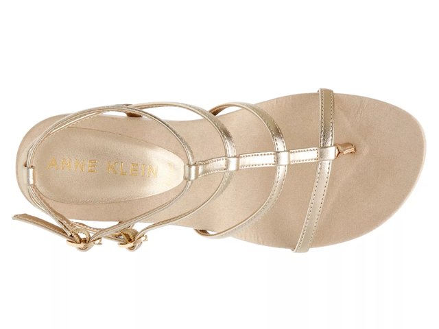 Anne klein gold sandals online