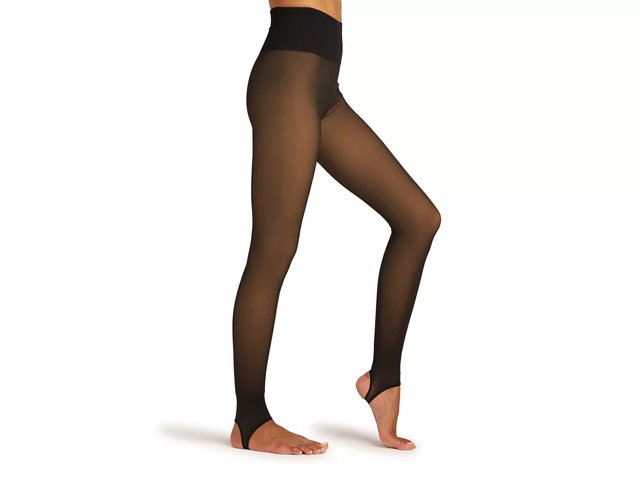 Lemon Faux Translucent Fleece Lined Tights