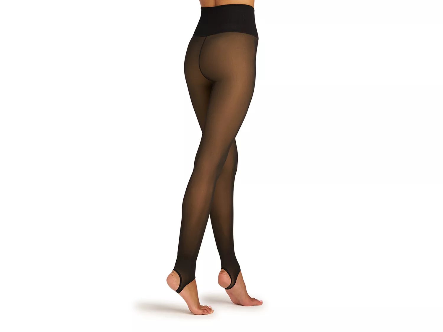 Faux Translucent Fleece Lined Tights