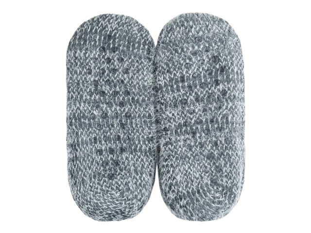 HUE Knit Faux Sherpa Slipper Socks