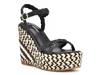 Caress Espadrille Wedge Sandal Black view