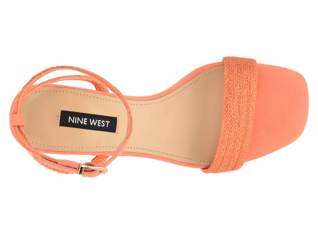 Nine west 2025 orange sandals