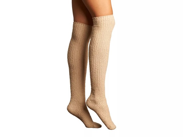 Lemon Dance Rib Women's Over The Knee Socks - Free Shipping