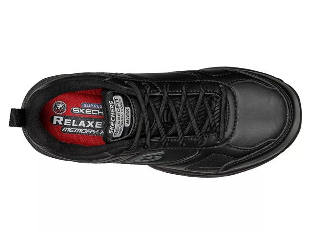 Skechers relaxed fit memory foam work sales