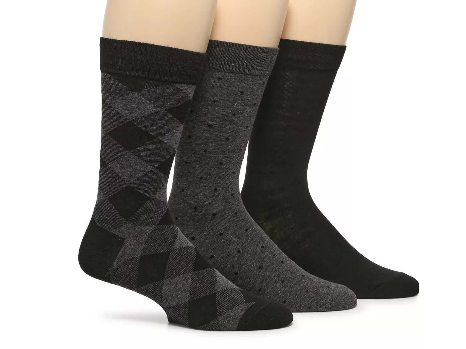 Patterned Crew Socks - 3 Pack