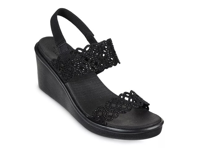 Skechers women's wedge sandals cheap