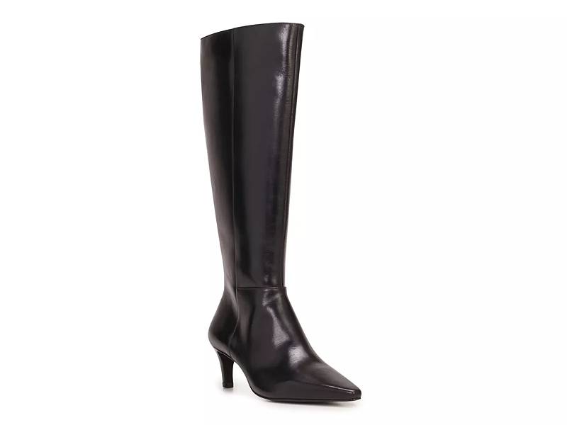  Vince Camuto Women's Selpisa Knee High Wide Calf Boot Fashion,  Black, 5