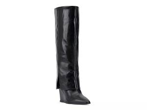 Fold over sale wedge boots