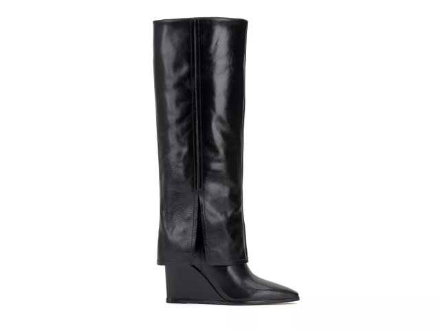 Designer wide calf boots top