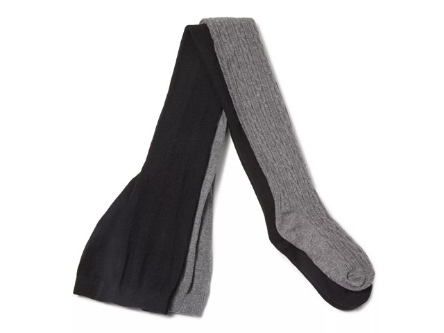 Black Knitted Tights 2 Pack