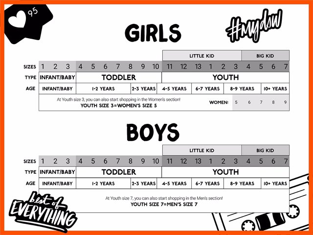 Kid's Clothes Sizes: Charts for Boys, Girls & Toddlers