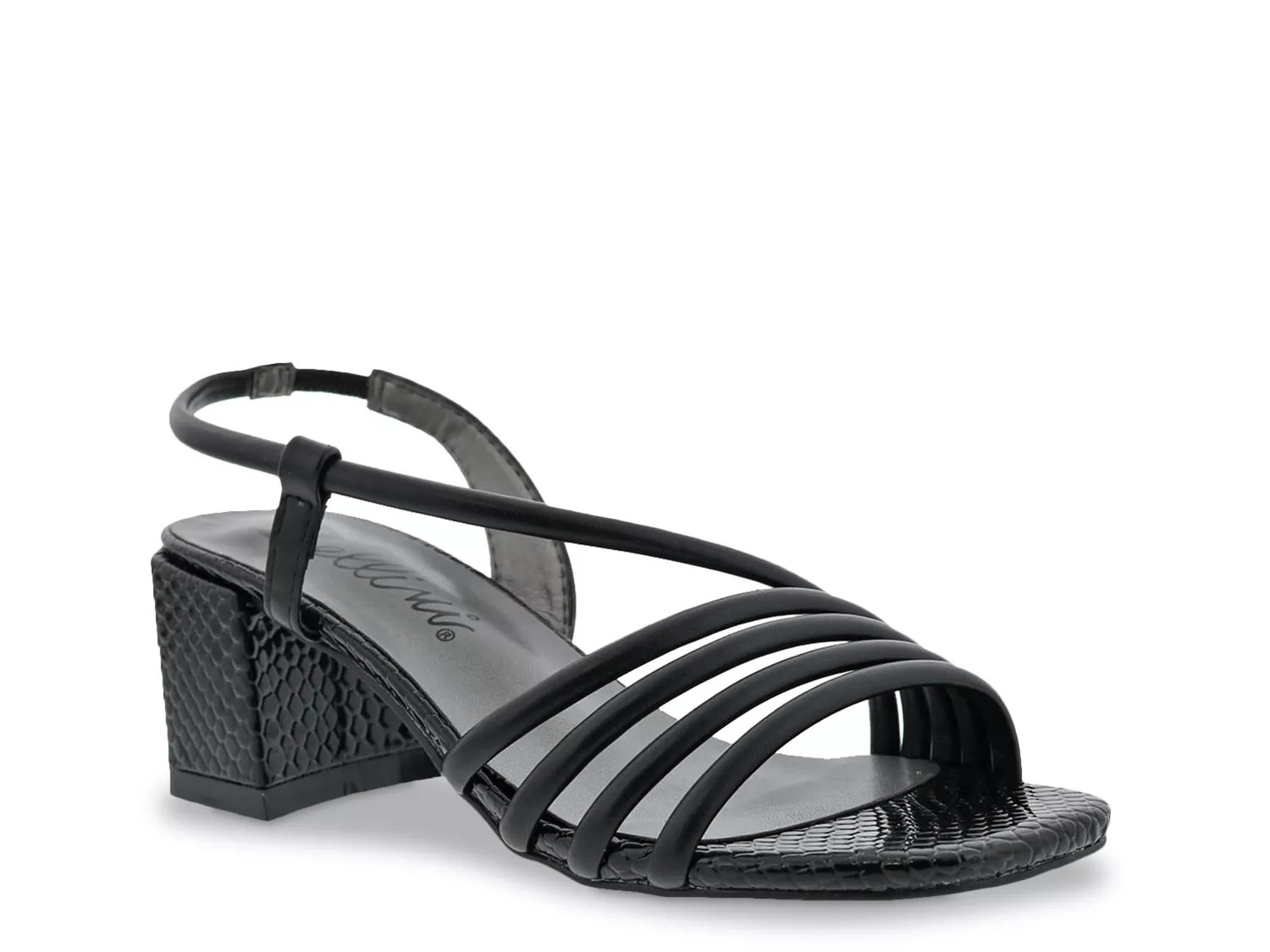 Bellini Fling Sandal | Women's | Black Croc Print | Size 8 | Sandals | Slingback