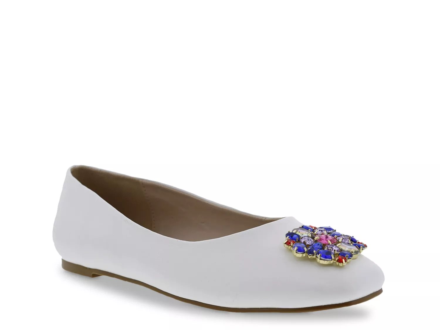 Bellini Wide Width Sybil Ballet Flat | Women's | White | Size 12 | Flats