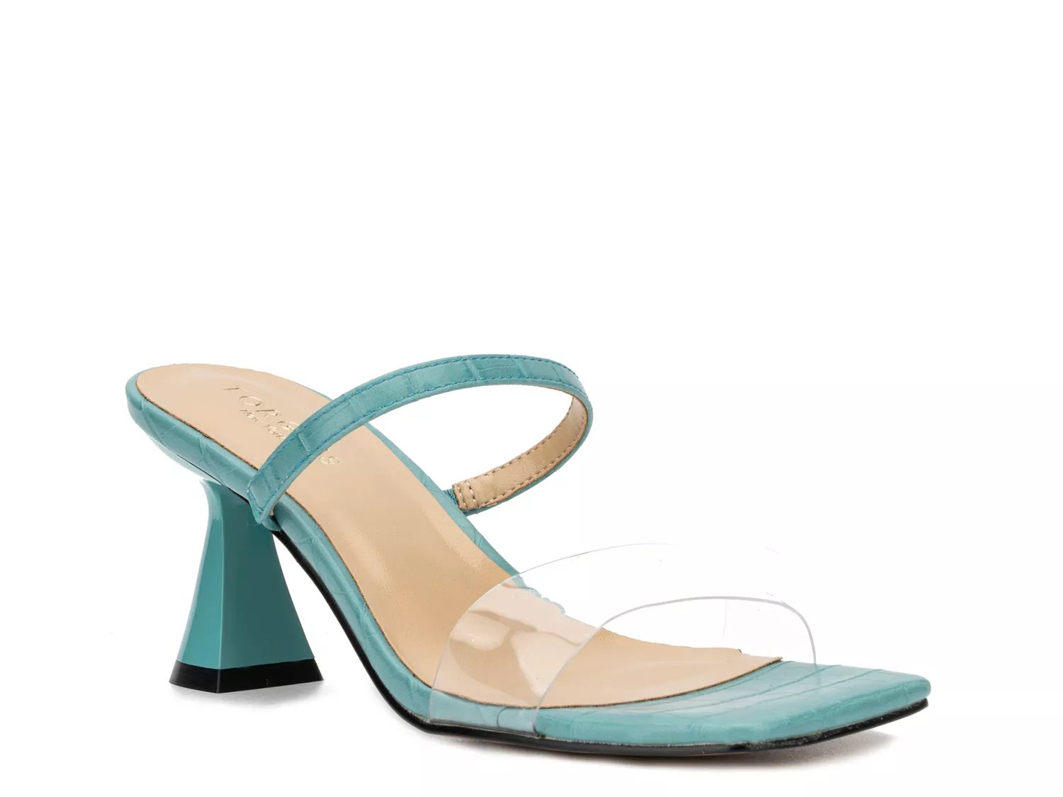 TORGEIS Papilo Sandal | Women's | Aqua Blue | Size 7 | Heels | Sandals