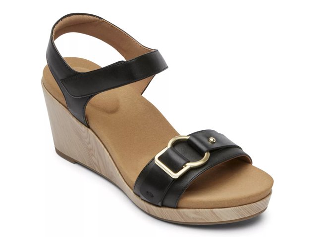 rockport women's briah asym wedge sandal