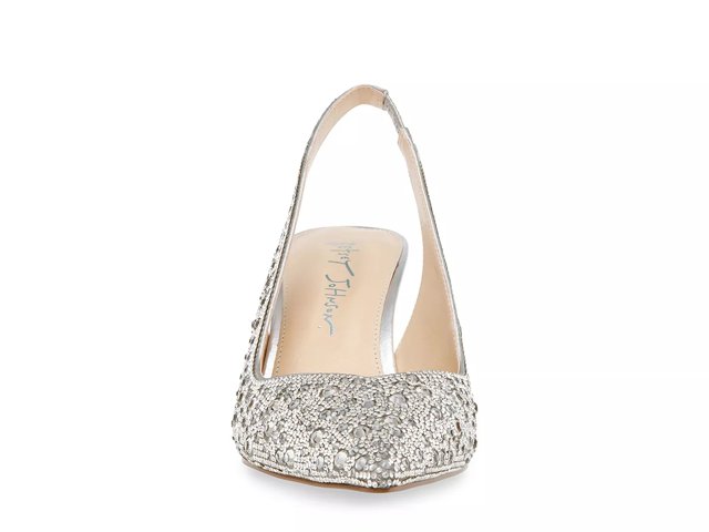 Betsey johnson silver outlet pumps