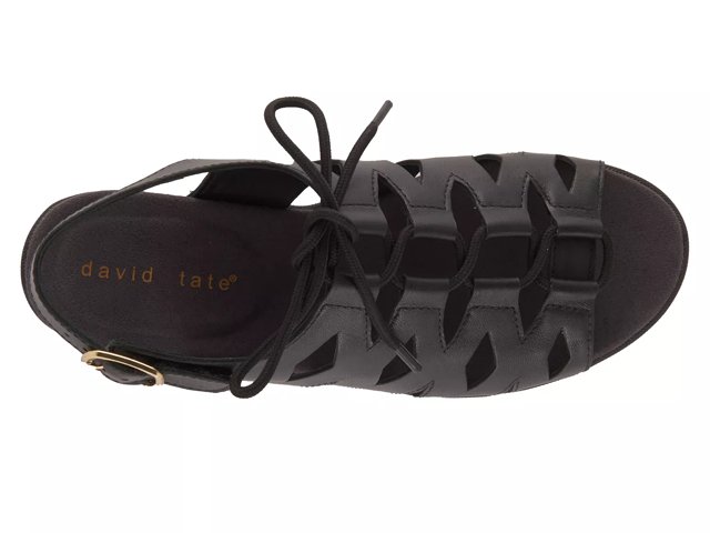David Tate Wide Width Dara Sandal Women s Black Size 9 Sandals Fisherman