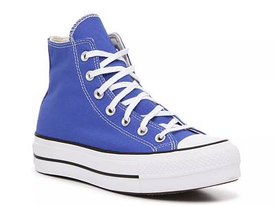 Royal blue converse on sale high tops womens