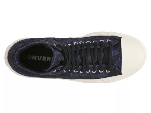 Womens navy high top converse on sale