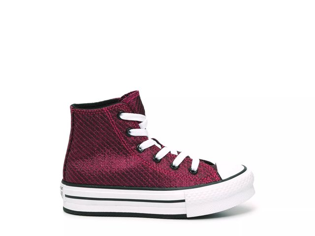 Pink sparkly high top converse store