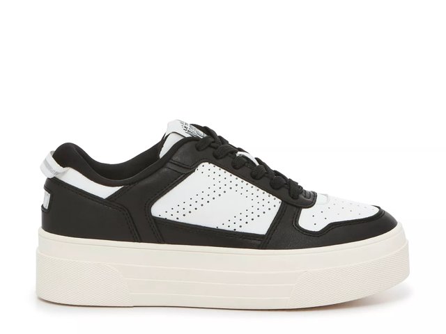 Le Tigre Midtown Platform Sneaker Women s White Black Size 9 Sneakers
