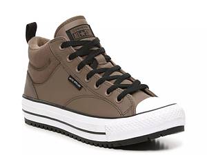 Mens brown cheap leather chuck taylors