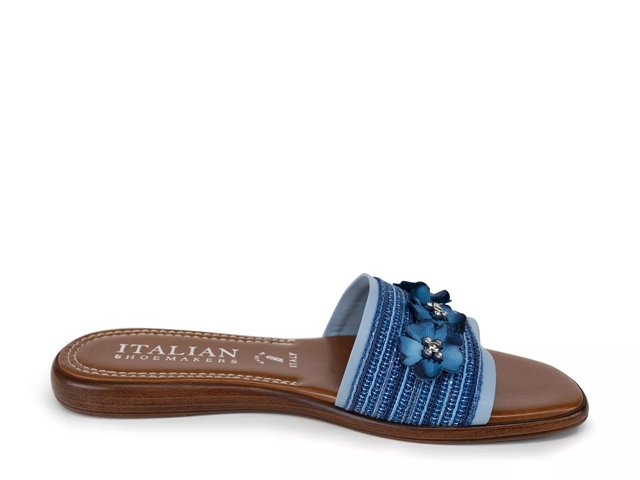 Italian shoemakers blue sandals outlet
