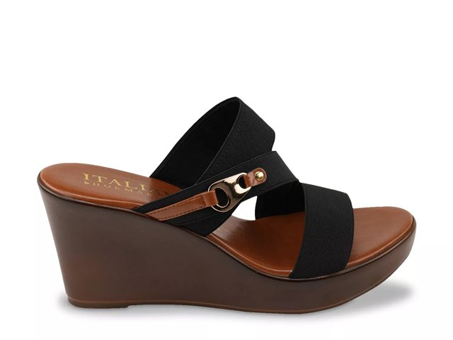 Italian shoemakers vale wedge sandal store