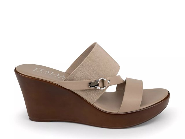 Italian shoemakers black hotsell wedge sandals