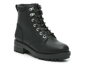 Womens black combat on sale boots