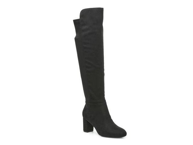 LifeStride Gracie 2 Faux Leather Wide Calf Knee-high Boots in Black