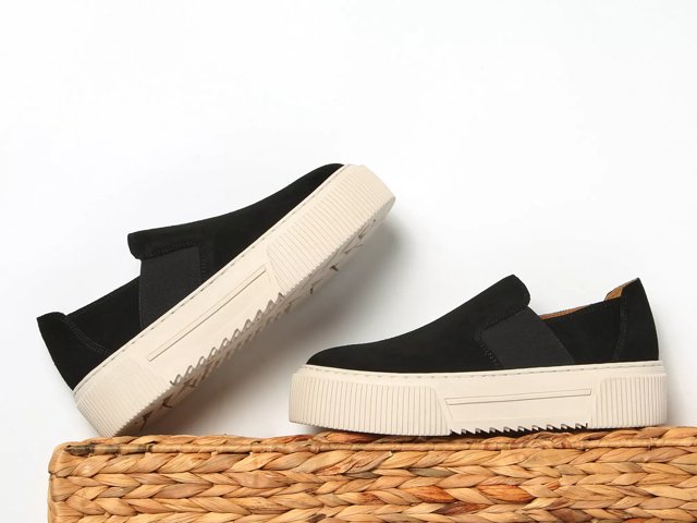 Womens platform slip on sneakers hot sale