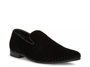 Black suede steve madden slip outlet ons