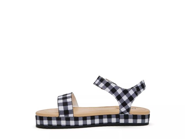 Gingham platform sandals clearance