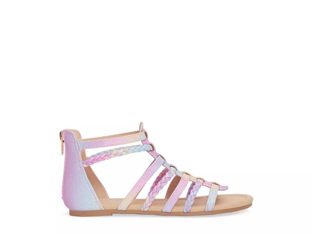 FABKIDS Rainbow Glitter Gladiator Sandal Kids