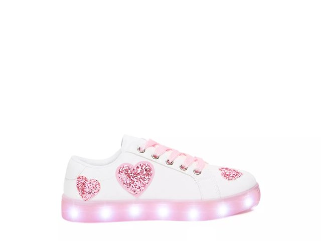 FABKIDS Glitter Heart Light-Up Sneaker - Kids' - Free