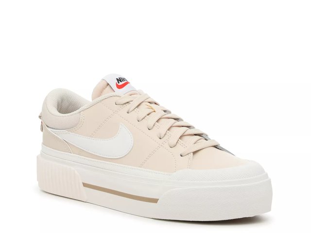 Bone Womens Court Legacy Lift Sneaker, Nike