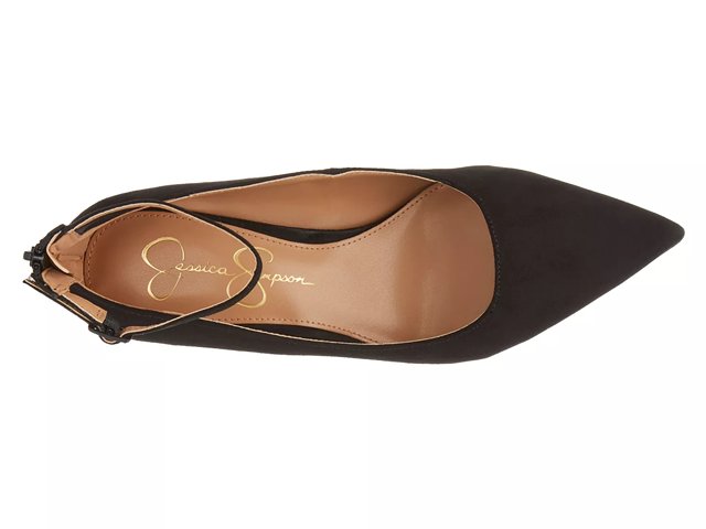 Jessica simpson black suede pumps sales