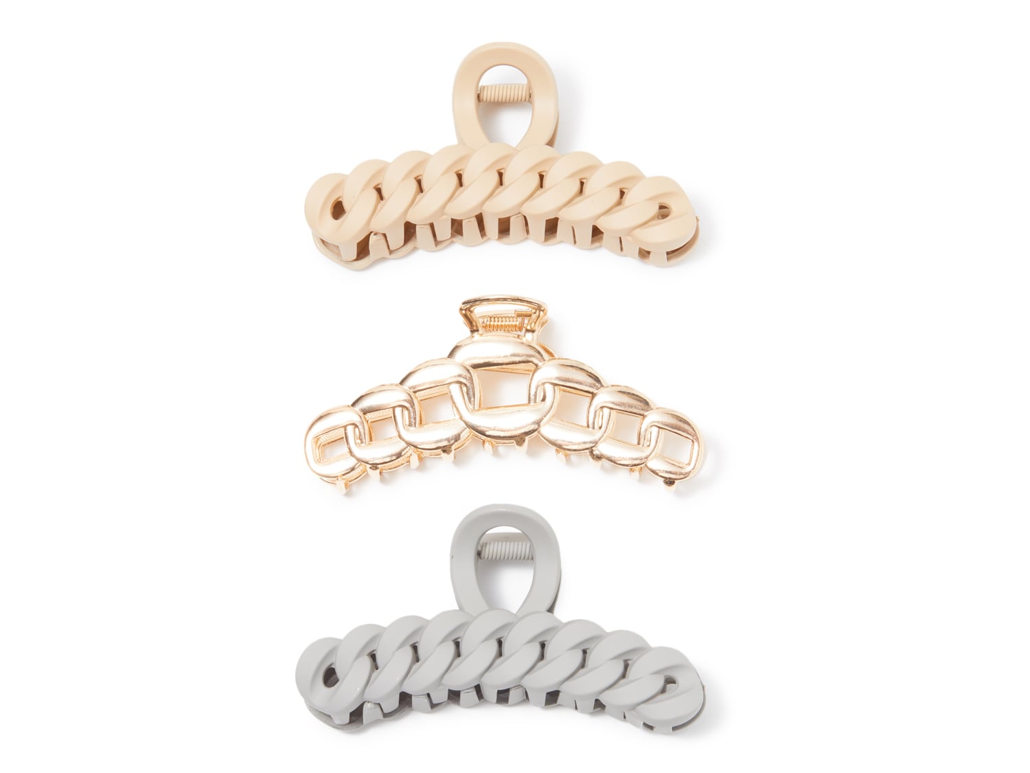Kelly & Katie Chain Link Hair Clip Set - 3 Pack