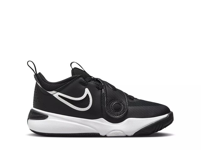 Nike Kids Preschool Team Hustle D 11 Basketball Shoes Size 13 Black White