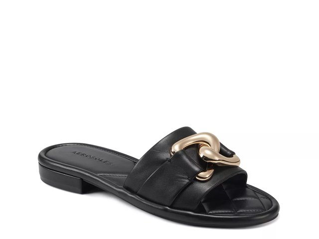 Aerosoles black best sale sandals