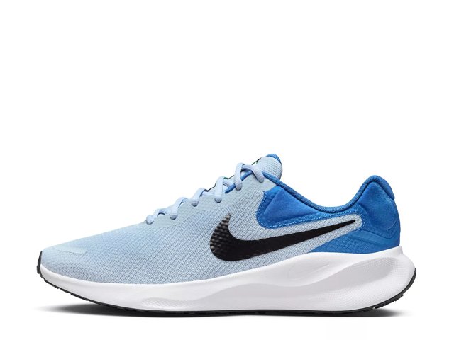 Grey and blue nike revolution shop