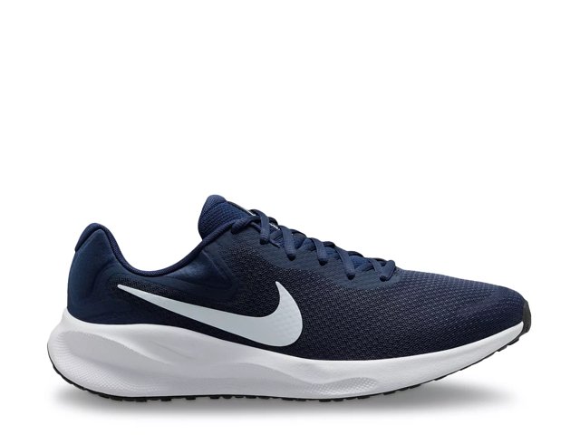 Nike men's navy blue running shoes discount