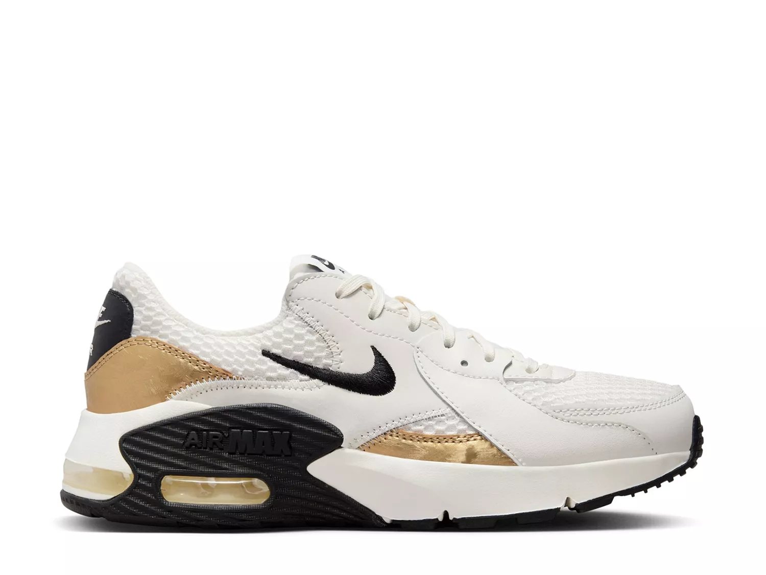 Nike white hot sale gold