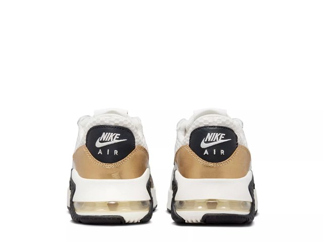 White and gold store nike air max