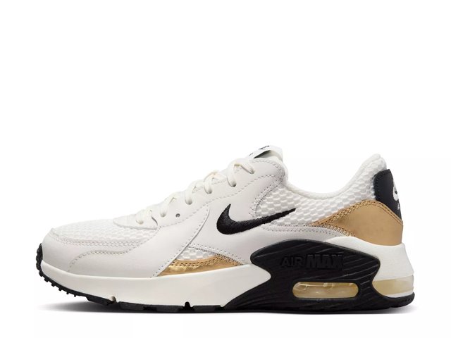 Nike air max white and gold womens sale