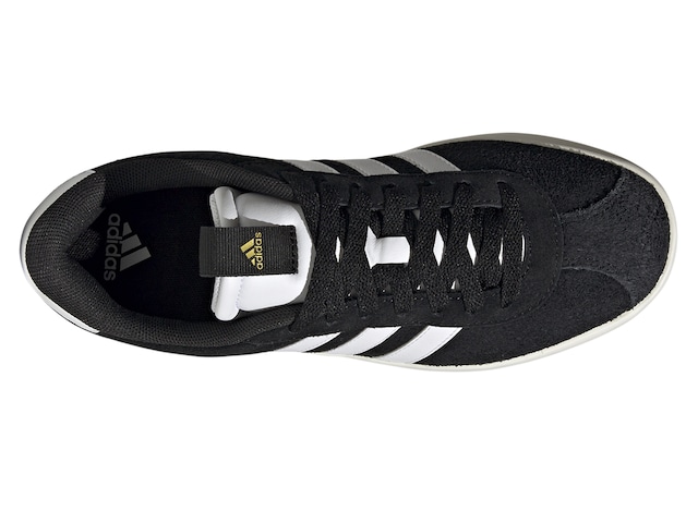 Adidas VL Court 2.0 White Stripe Sneaker Shoes Size 4.5 US