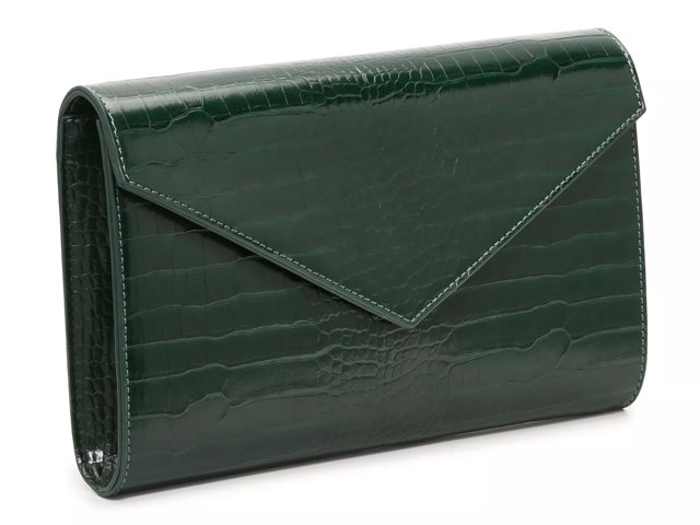 Dark green shop clutch