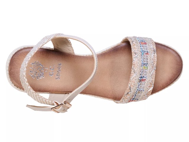 Lauren espadrille wedge sandal sale